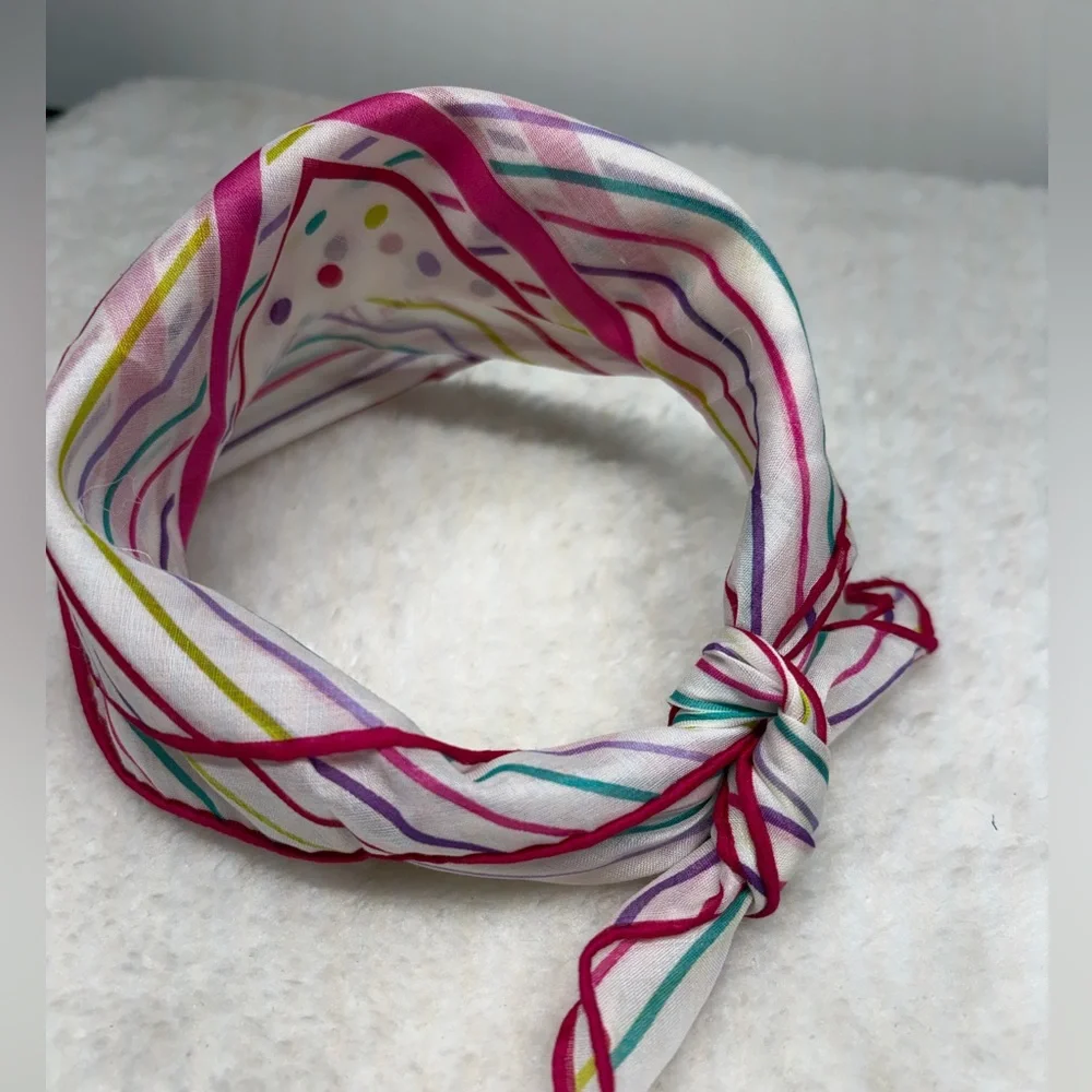 Dior choker scarves new Striped Multicolor Scarf